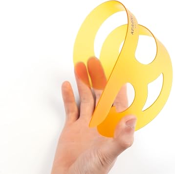 3Pcs French Curve Ruler Set - Flexible Plastic Sewing Template | Flexible 3-piece clear PVC french curve template set. Perfect for sleeve caps, bust, waistline and neckline sewing