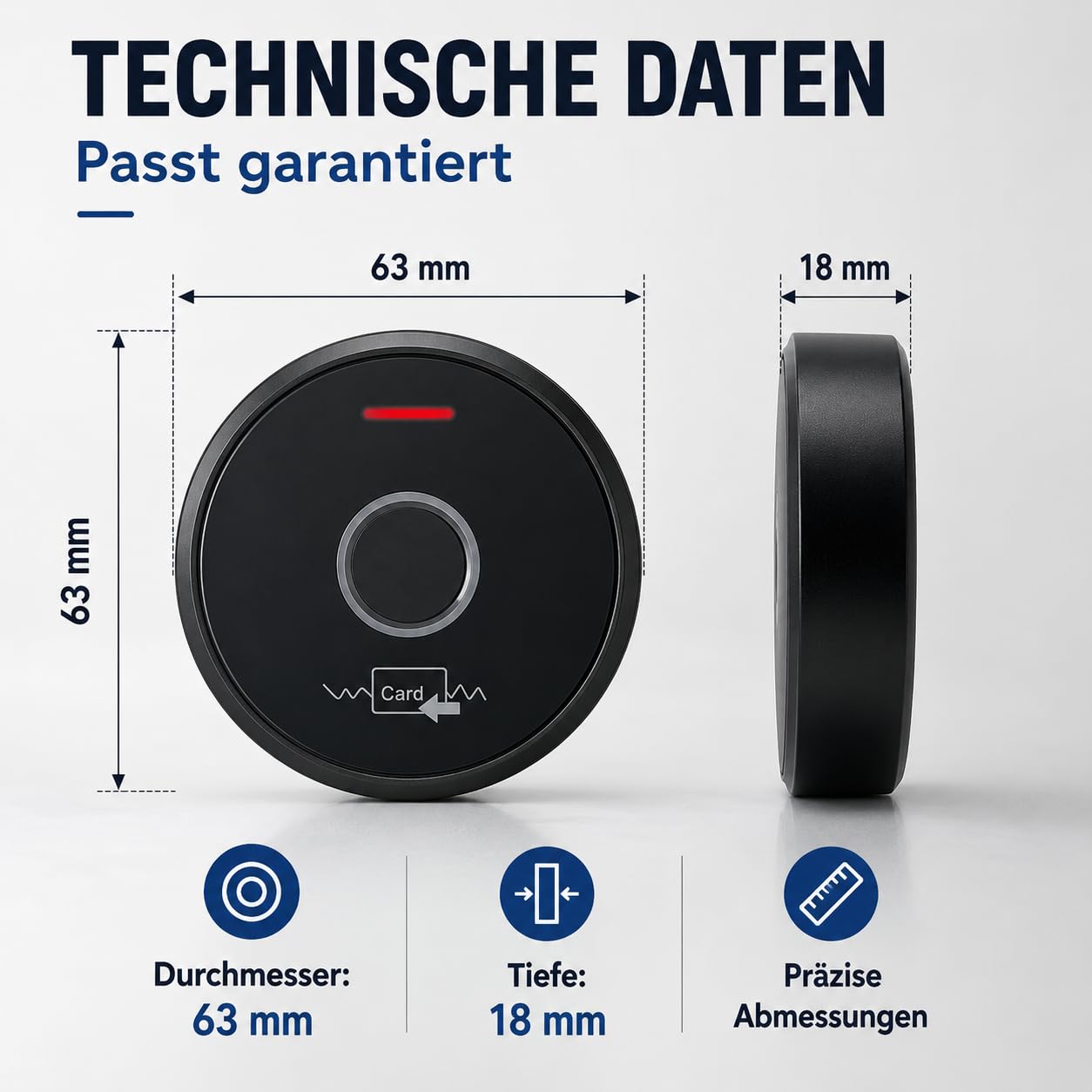 MATHFEL Smart Lock - Serrure électronique pour porte d'entrée - Serrure à code résistante aux intempéries avec RFID, IP66, 2 relais - Gâche électrique à code, serrure intelligente, serrure automatique