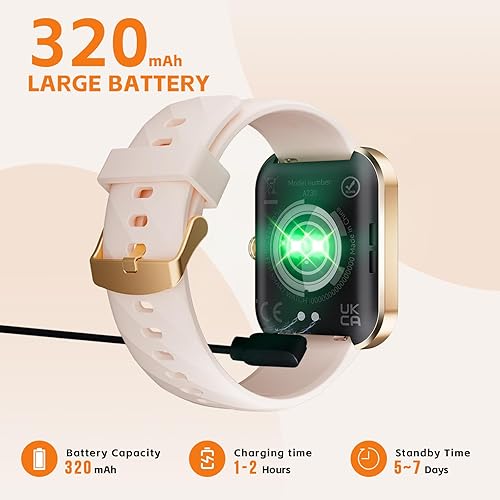 Miniatura 5 de Smart Watch for Women (Call ReceiveDial) 1.91" HD Screen, Fitness Watch with Heart Rate SpO2 Sleep Monitor, Activity Tracker watch with Bluetooth