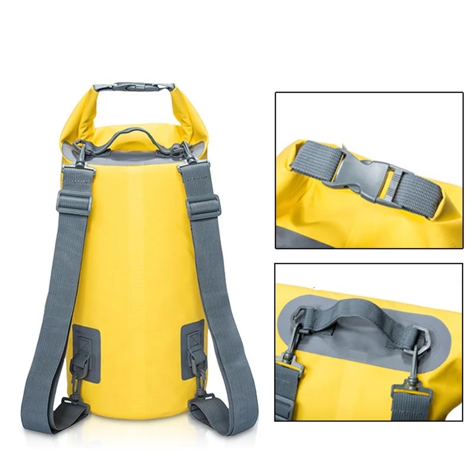 Bolsa Seca Impermeable Bolsa Seca de Almacenamiento Impermeable PVC for Deportes al Aire Libre, 5L/10L/15L/20L/30L, for Canoa, Kayak, Rafting, natación, Kit Viaje, Mochila(Pink,20L)