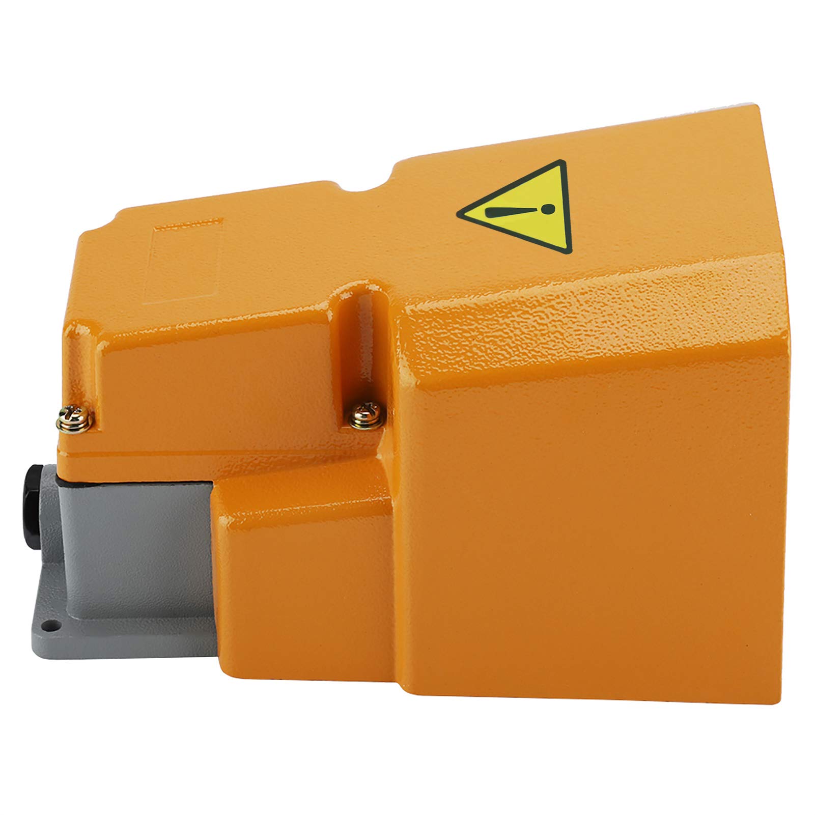 Ejoyous Interruttore a Pedale 250V, Interruttore a Pedale Industriale, Interruttore a Pedale Antiscivolo con Copertura Protettiva, Interruttore a Pedale On/off Momentaneo in Metallo,