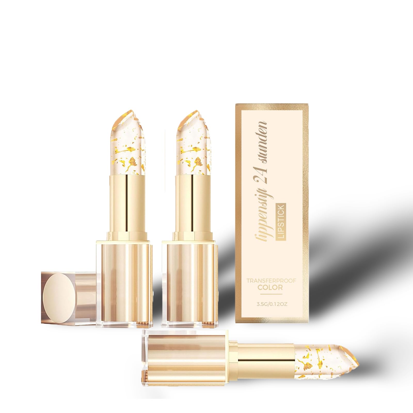 Lápiz Labial con Cambio de Temperatura, Labial de Larga Duración, Bálsamo Labial Transparente Dorado, Labial con PH Adaptable, Bálsamo Labial que cambia con la Temperatura (1PC) — view 9