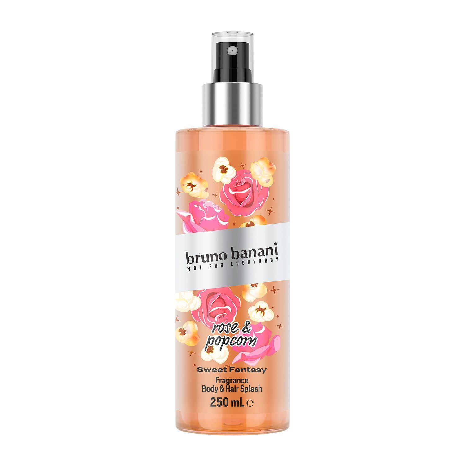 bruno banani Sweet Fantasy Body Splash, żywy kwiatowy spray do ciała dla kobiet, 250 ml