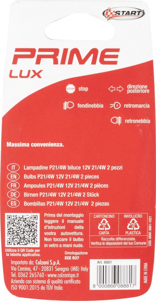 LAMPADINE BILUCE P21W/4W 12V 21W/4W (2PZ)