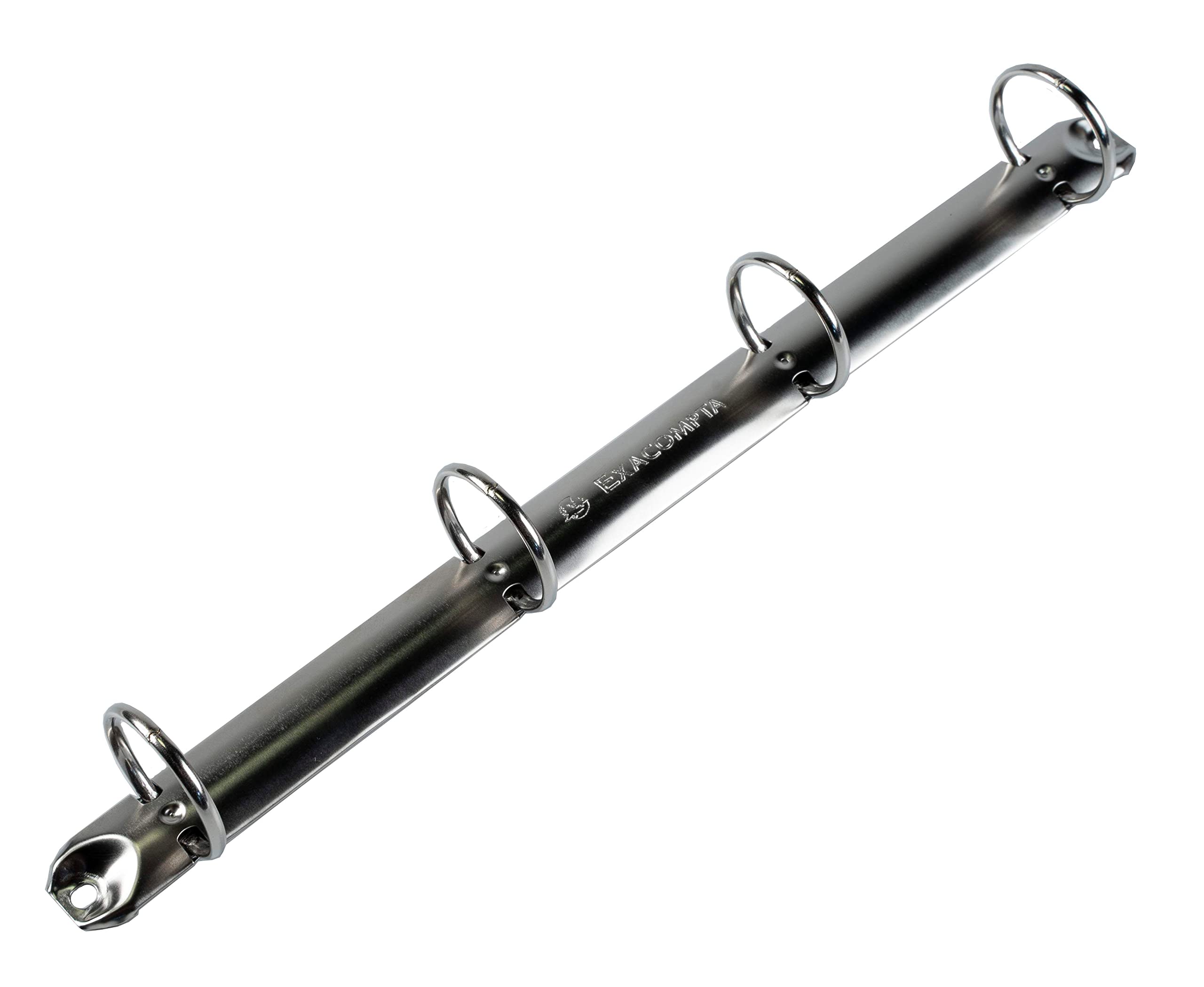 Exacompta 51381E 10er Pack Ringbücher aus festem Karton 1,8mm Kunststoffbezug aussen und innen, 4 Ringe Füllhöhe 25mm für DIN A4 - Schwarz