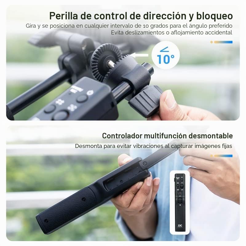 JJC Lanc - Trípode para cámara de fotos con mando a distancia para Sony FX30 A7IV A7III A7 A6000 A6600 A6400 RX100 VII FDR-AX53 AX55 AX700 HDR-CX240 CX405 CX625 CX28 0E Can XA40 XA40 X700 HDR-CX240