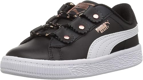 basket puma noir et rose gold