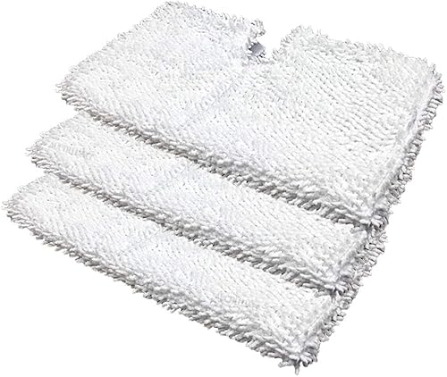Clean Co. - 3 almohadillas de repuesto para trapeador de vapor compatibles para trapeadores Shark S3500 Series S3501 S3550 S3601 S3601D S3801