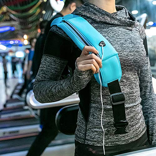 Ajcoflt Saco de cintura de corrida ao ar livre à prova d 'água suporte do telefone móvel saco de ba