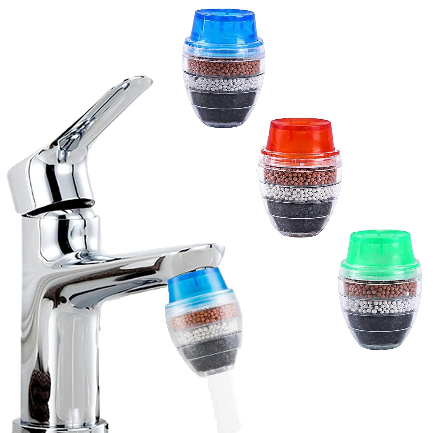3 Pack Faucet Mount Filters, Sink Tap Water Filter, Carbon Water