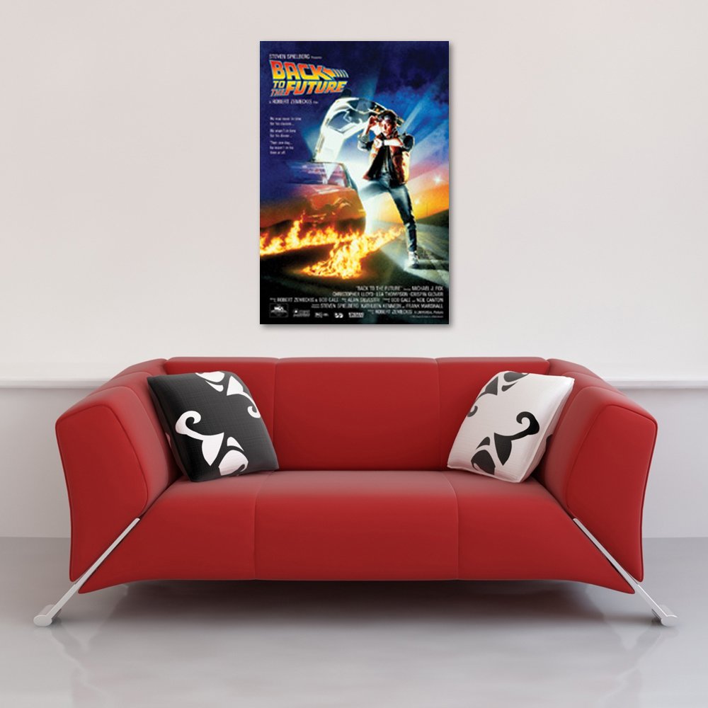 empireposter Back To The Future Michael J. Fox Christoph Filmposter Zurück in die Zukunft - Grösse 61x91,5 cm + Wechselrahmen, Shinsuke® Maxi Kunststoff schwarz, Acryl-Scheibe