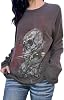 Women Y2k Fairy Grunge Long Sleeve Shirt Graphic Punk Gothic Tee Top Teen Girl Vintage Aesthetic Streetwear