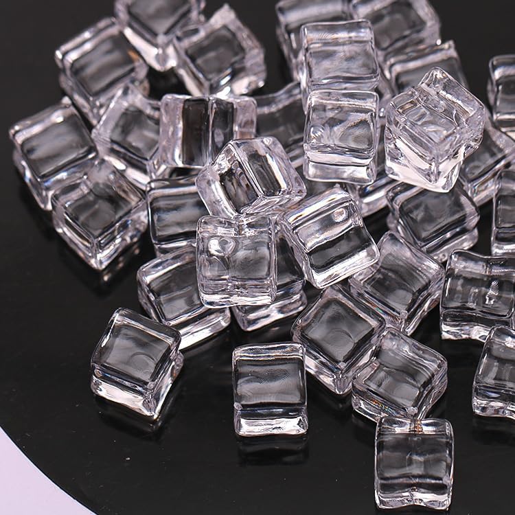 A Pack of White1 Dollhouse Ice Cube 1/12 Miniature Ice Cubes Dollhouse Decoration Accessories Dollhouse Accessories