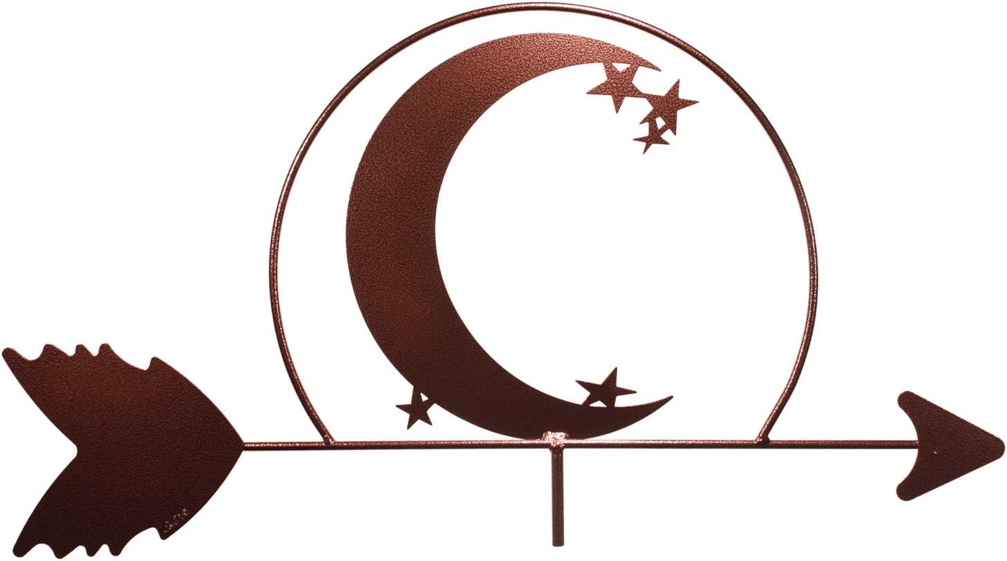 SWEN Products Crescent Moon and Star Weathervane (Roof Mount Included)
