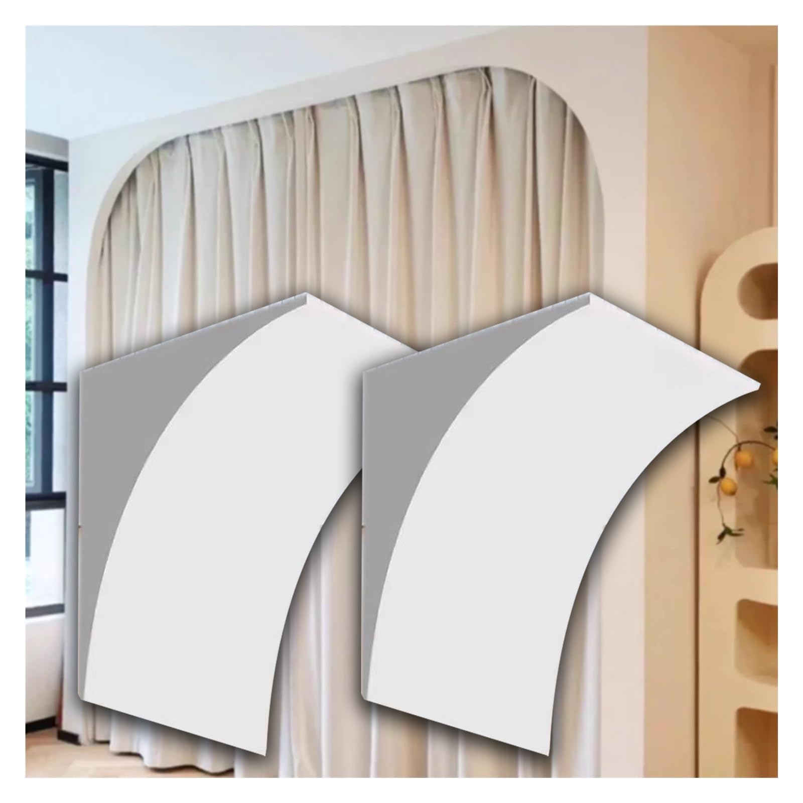 Arche en mousse moulure cintrée semi-circulaire PEYNIR pour porte 52x52cm