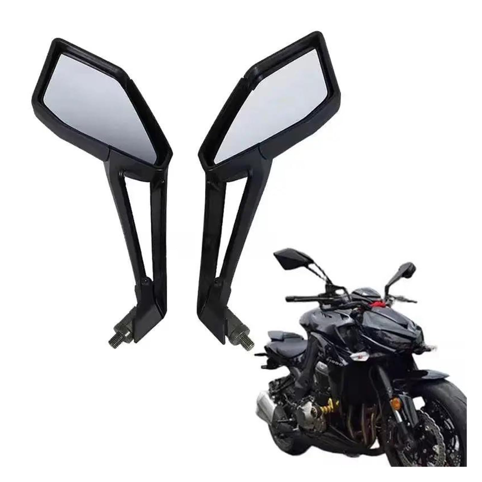 Amazon.com: TYJPBUSA Motorcycle Rearview Mirrors For Kawasaki
