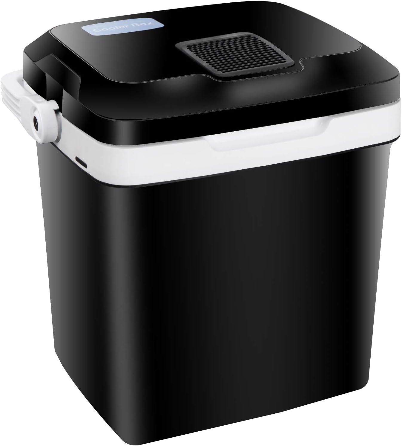 ZENY Mini Fridge Electric Cooler and Warmer for Car- 12V DC Electric Cooler Car Refrigerator with Automatic Locking Handle, 28 Quart Portable Car Fridge for Travel and Camping : Automotive