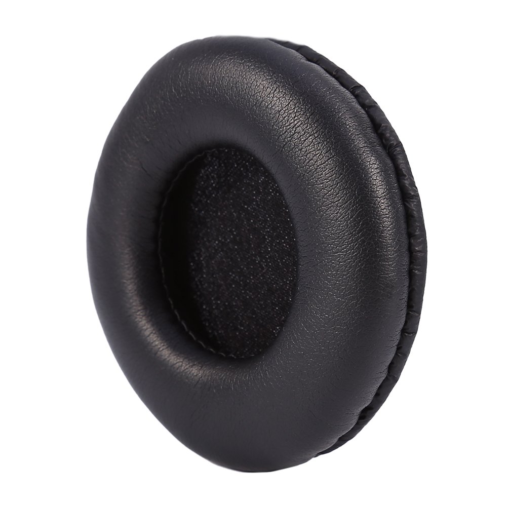 Queen.Y Coussins Souples Coussins de Rechange en Mousse Coussinets d'oreille Coussinets en Cuir PU Mousse Souple pour Casque Casque Noir