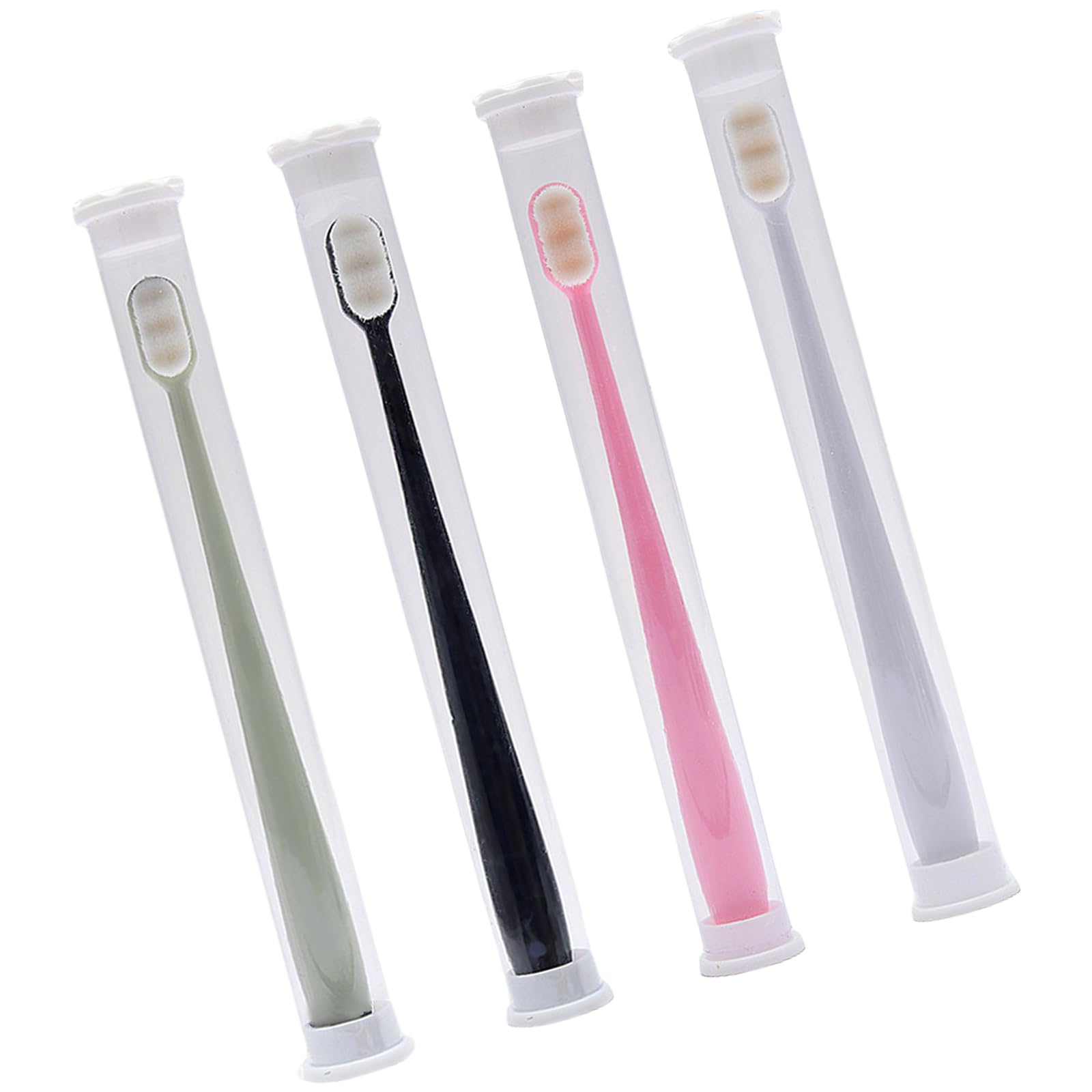 Oxxggkao A 4Pcs Soft Bristle Toothbrushes For Home Nd Travel For Sensitive Teeth Nd Gums With Color Differentiation Soft Toothbrush