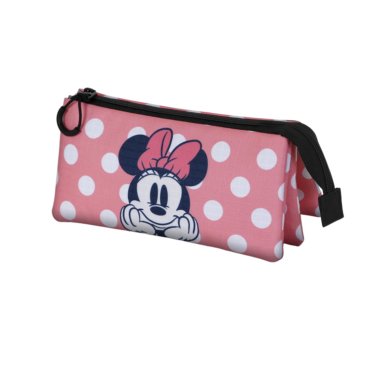 Minnie Mouse Closer-Triple Pencil Case, Pink, 23 x 11 cm