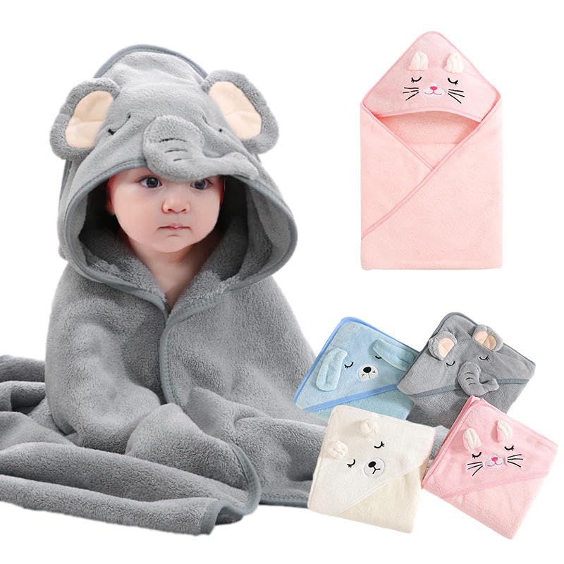 TERI BERI Baby Hooded Towel, Soft and Hypoallergenic Baby Bath Towels with Hood for Toddler Infant Newborn, Large and Absorbent Toddler Towels for Baby Boy Girl (31 x 31 inch) (Multicolor (Any one))-image-17
