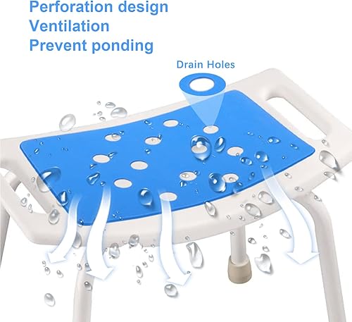 Miniatura 3 de Alfombrilla de asiento para silla de ducha, cojín para silla de ducha, impermeable, antideslizante, almohadilla de espuma EVA con adhesivo para