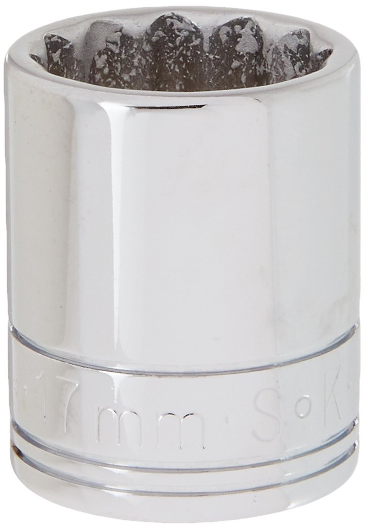 SK Hand Werkzeug Stecknuss – 17 Mm, 12-kant, 3/8 Zoll Antrieb, Verchromt