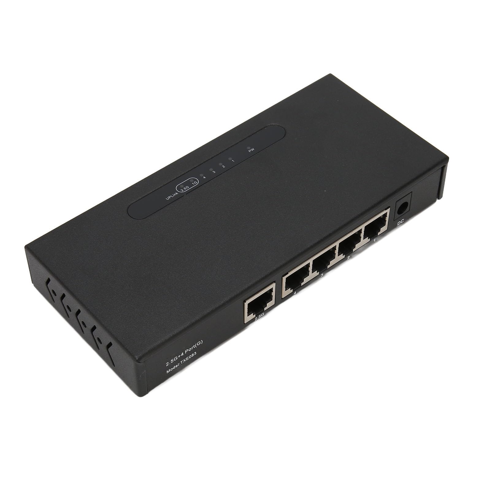 Cuifati Przełącznik Gigabit Ethernet 5 Portów, PoE 78W, 2500Mbps (wtyczka