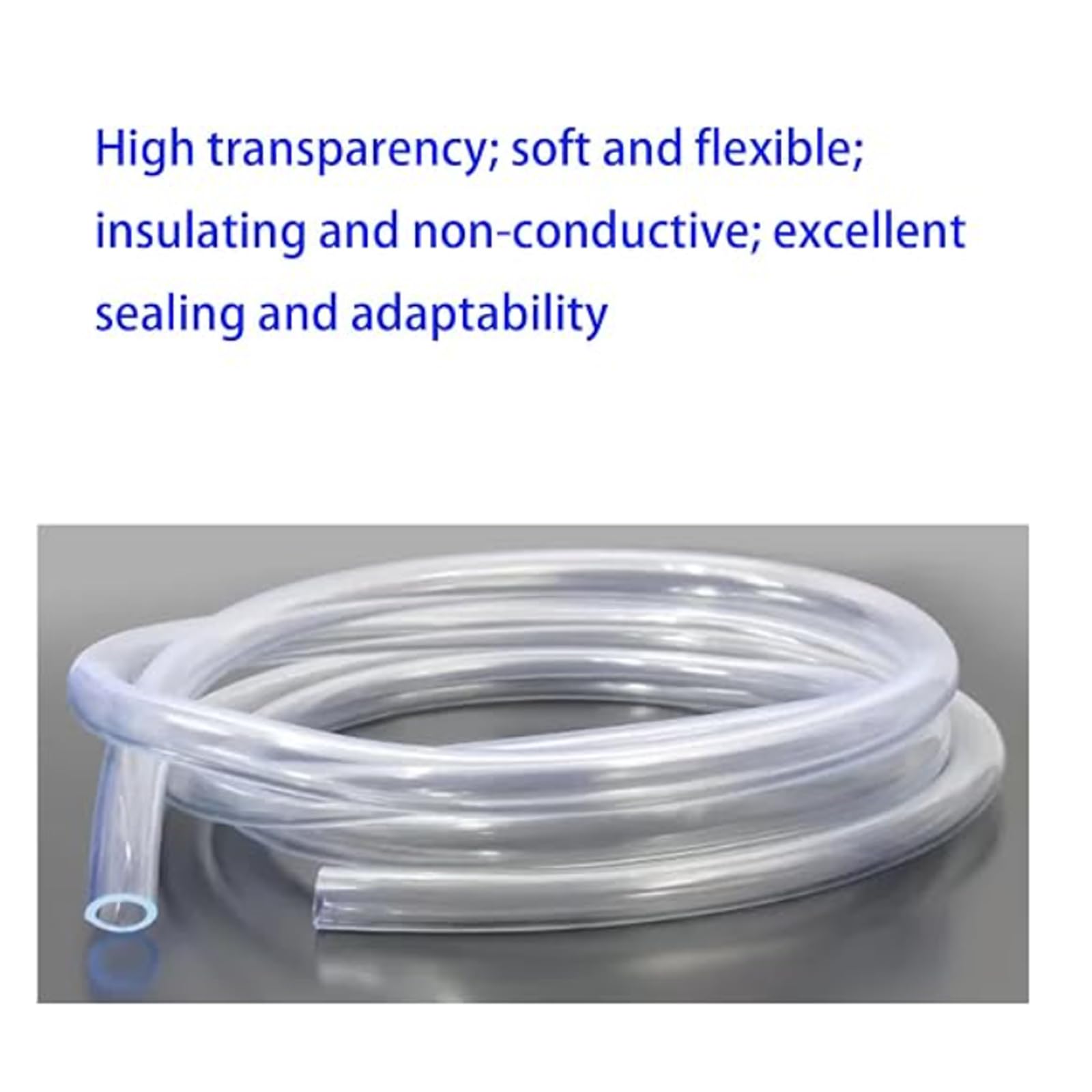 Tuyau En PVC, Tuyau Transparent, Destiné Au Transport De L'eau, À L'arrosage Du Jardin, Aux Pompes À Air, Aux Aquariums, Compatible Avec Des Diamètres De 0,8 À 50 Mm (38 * 44mm*1m)