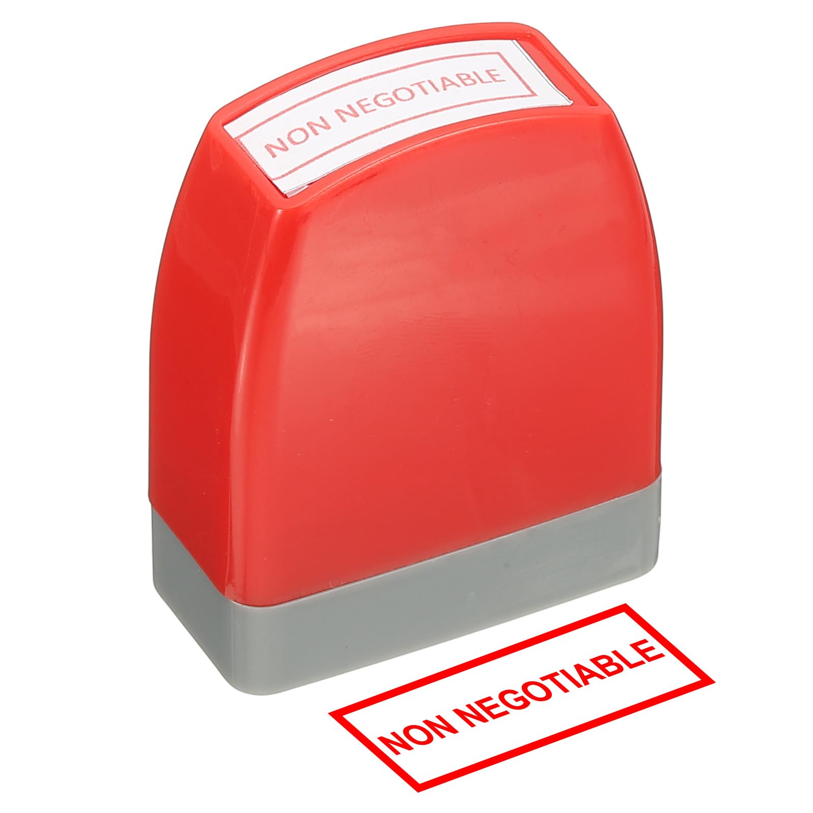 PATIKIL Non Negotiable Notice Stamp Self Inking, Red Ink Office Pre Inked Message Stamp for Business, Red