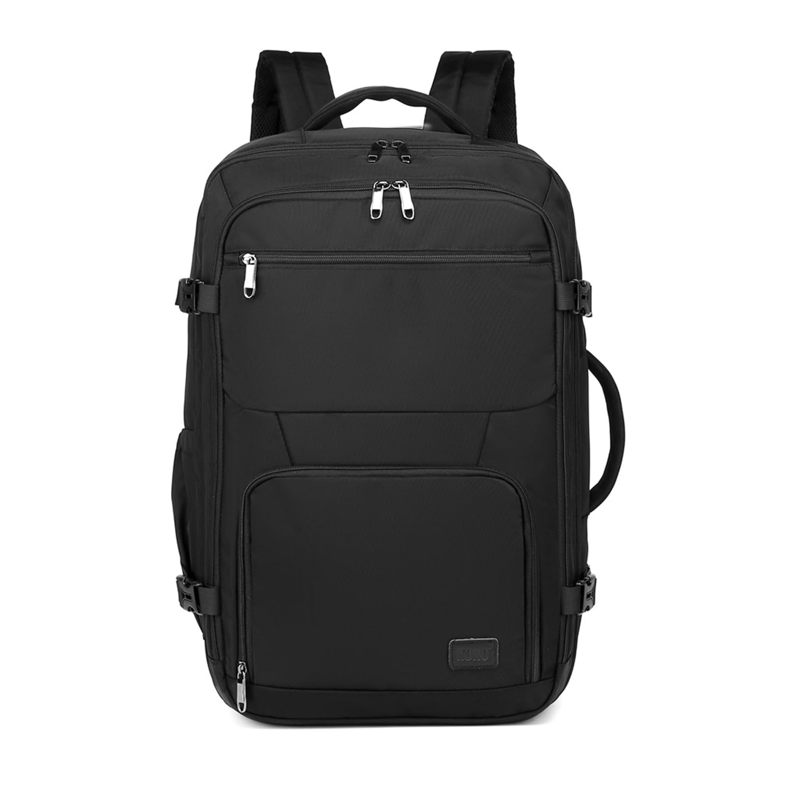 KONO Reiserucksack Handgepäck Flugzeug Groß Rucksack Wasserdicht für Reise Geschäftsreise Weekender (55 x 35 x 20 cm 38L) Schwarz