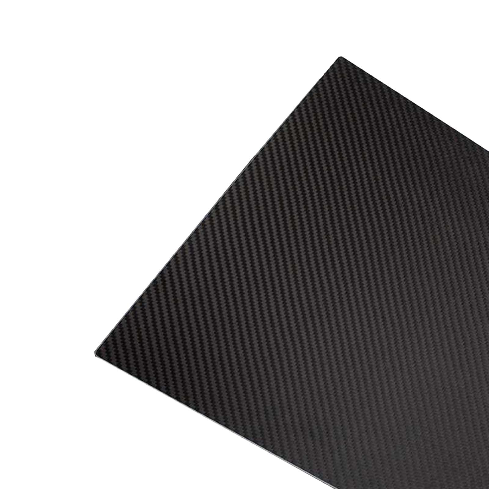 Piastra In Fibra Di Carbonio 3K A Trama Semplice Da 1 Mm, Dimensioni Multiple