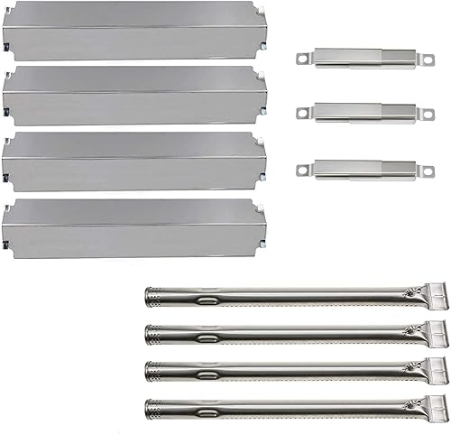 S9332A (paquete de 4) S1473A (paquete de 4) Tienda de campaña de calor de 16 pulgadas y quemador para Charbroil 463243911, 463244011, 463246909,