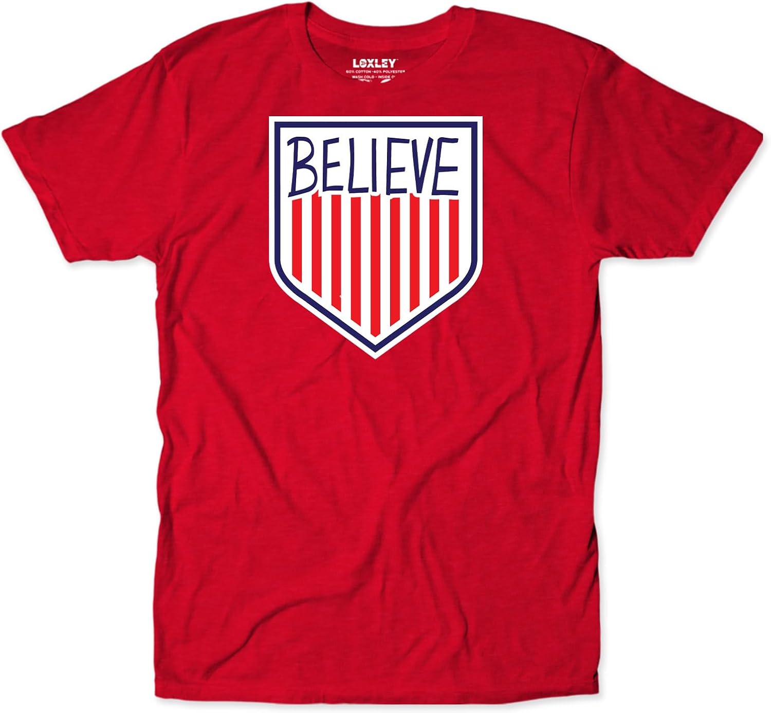 Believe US Soccer Crest Parody Funny Football Fan Mashup T-Shirt