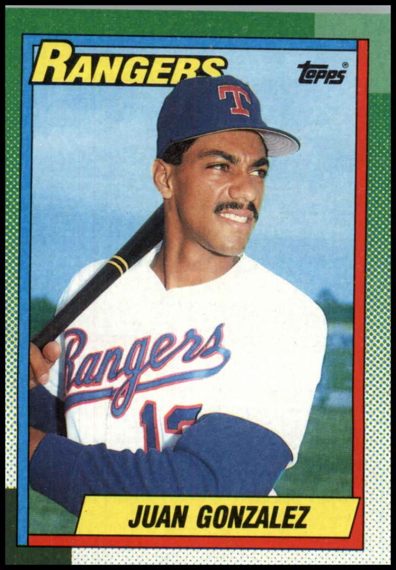Amazon.com: 1990 Topps Baseball #331 Juan Gonzalez RC Rookie Texas