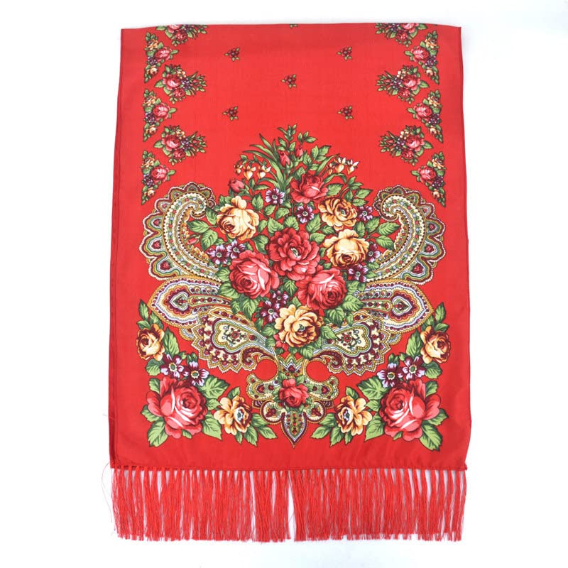 Women's Fashion Shawls Scarves With Tassel,WJa 200 * 70cm, traditional Russian style and Ukrainian style scarves shawls2