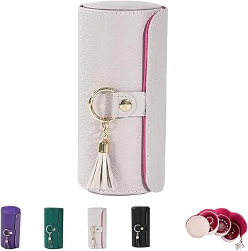 Layered Travel Jewelry Case Elegant Storage, Travel Jewelry Organizer, 3 Layer Portable Jewelry Organizer with Zipper Gray