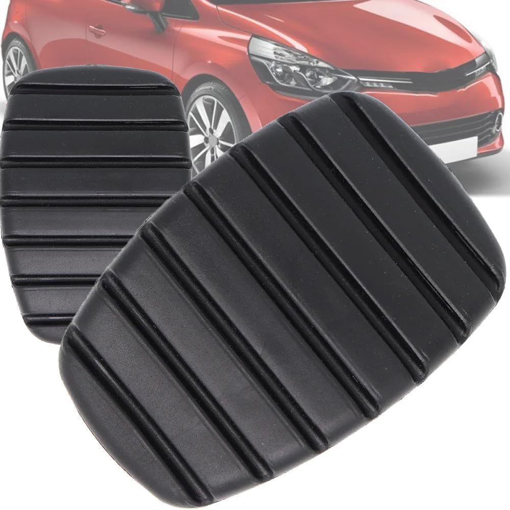 Brake Pedal Brake Clutch Pedal Pads for Clio Grandtour Lutecia Symbol, 1 Pair Rubber Pad Cover Car Foot Pedals Covers Replacement 8200183752