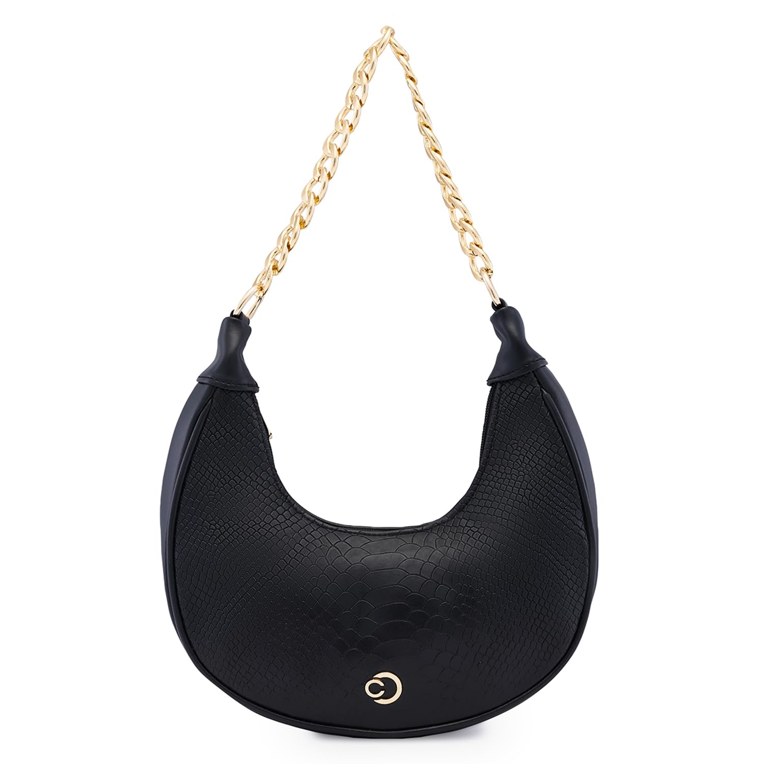 Caprese Kreya Hobo, Black-Small | Stylish Shoulder Bag for Women | Spacious Compartment | Perfect for Casual & Daily Use (B0DDCP33Z3) Amazon Price History, Amazon Price Tracker