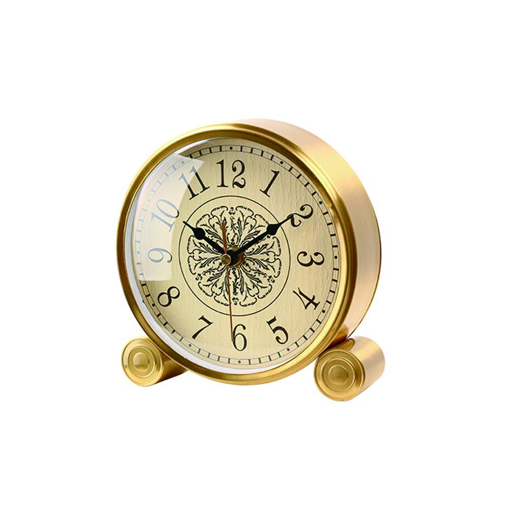 Reloj de Escritorio Pequeño y Conveniente con Esfera Clara de 7.1 Pulgadas Color Amarillo