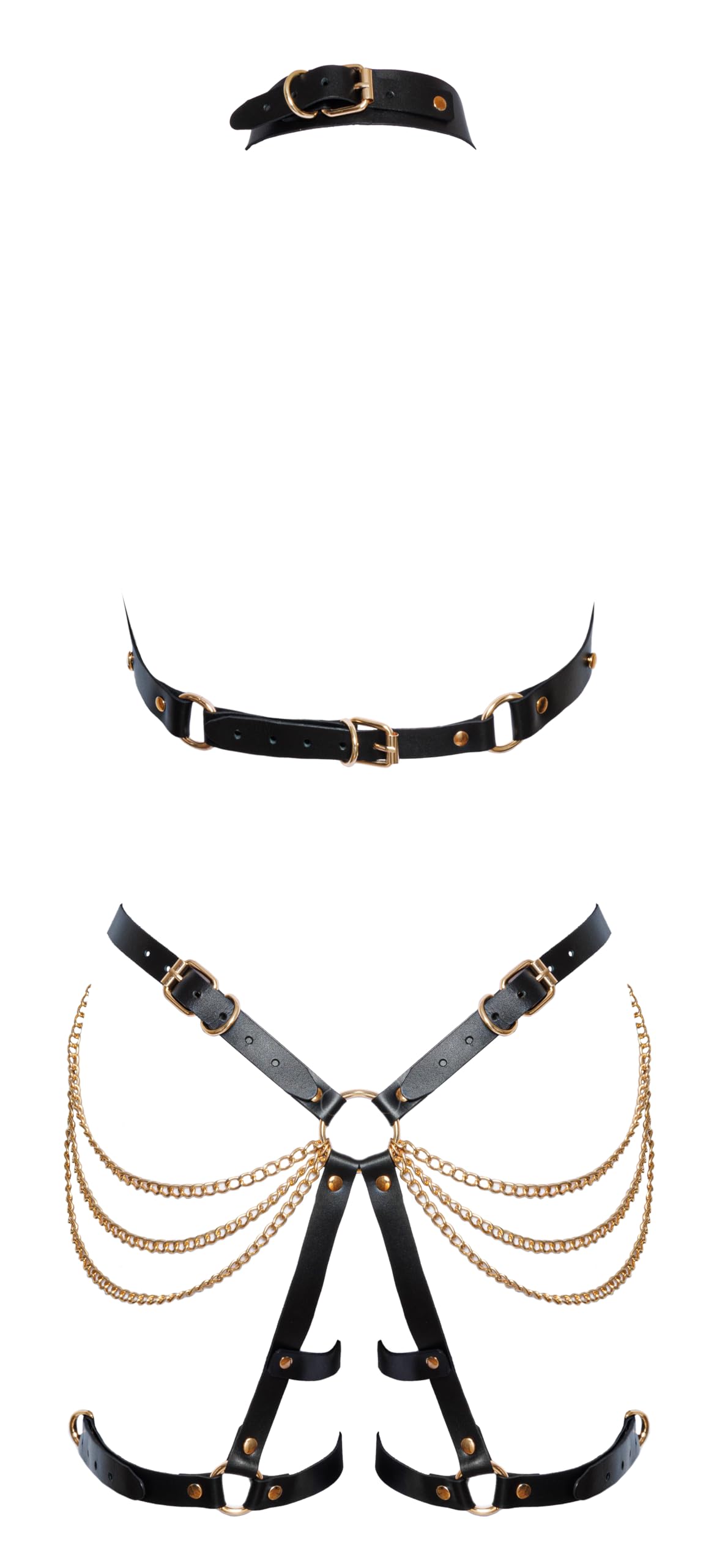 Zado Bondage-Set, Schwarz, S/M