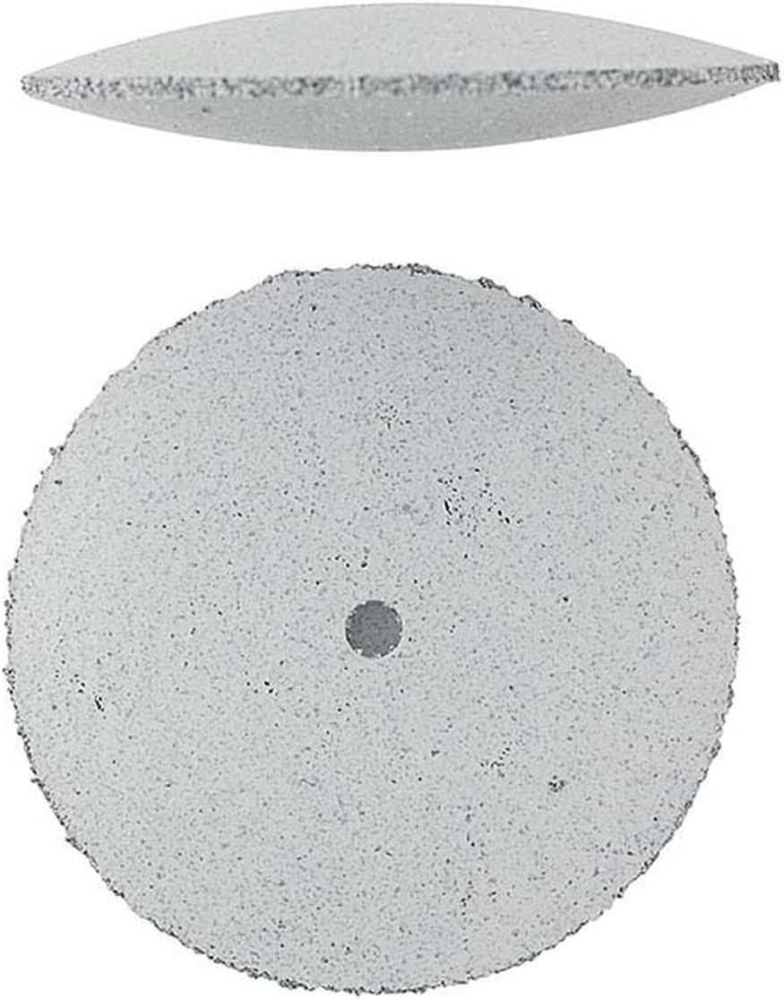 JTS Knife Edge Silicone Polisher Wheels 5/8”Dia High Luster Finish Useful for Various Metals and Alloys White Coarse Pack of 10 Made in Germany