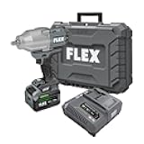 FLEX 24V Brushless Cordless 1/2-Inch 1,150 Ft-Lbs High Torque Impact Wrench Kit with 6.0Ah Stacked Lithium Battery and 280W Rapid Charger - FX1471-1H