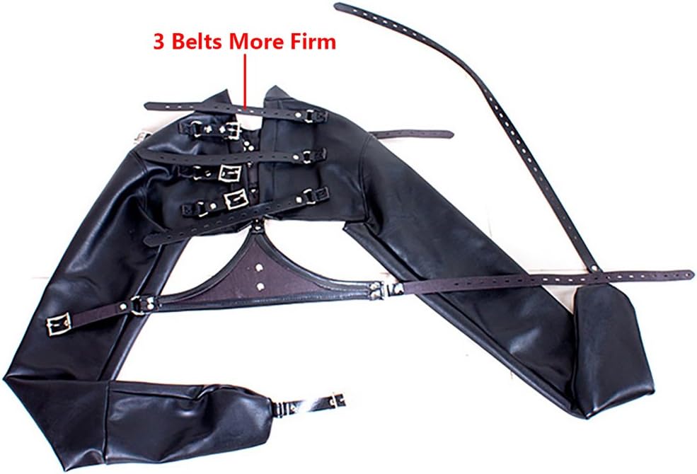 Neck Collar Breast Harness Holder High Neck Collar Breast Holder Chest Less Hands Binding Suit BDSM Restraint Costume