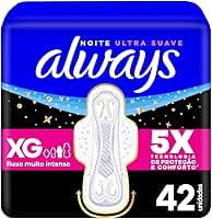 Always Noites Tranquilas Suave, Absorvente Tamanho XG, 42 Unidades