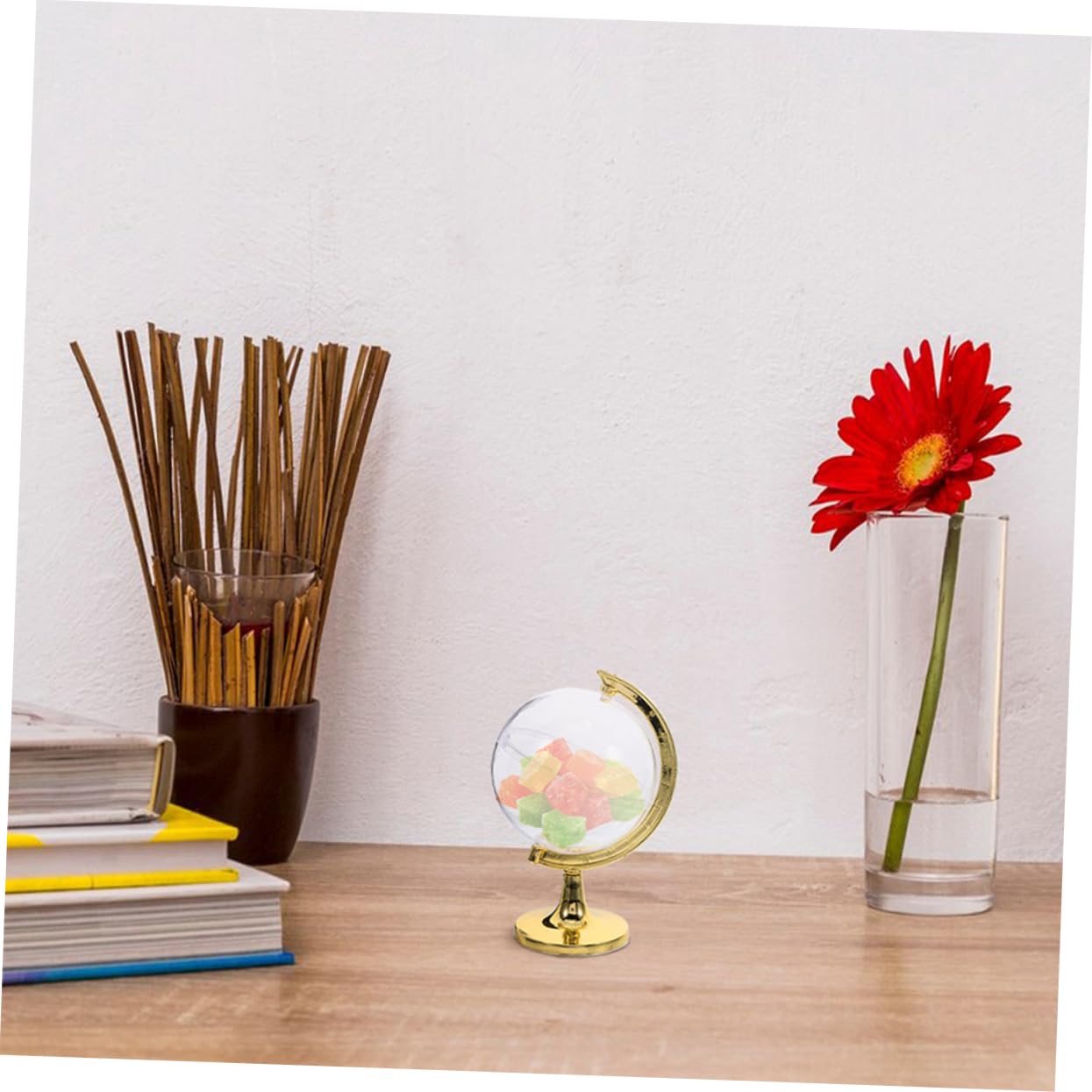 minkissy 20stücke Kugelförmige Bonbonboxen aus Kunststoff Transparent Befüllbar als Gastgeschenkbox für Hochzeiten und Partys zur Aufbewahrung Kleiner Gegenstände Wie Schmuck und Schlüssel