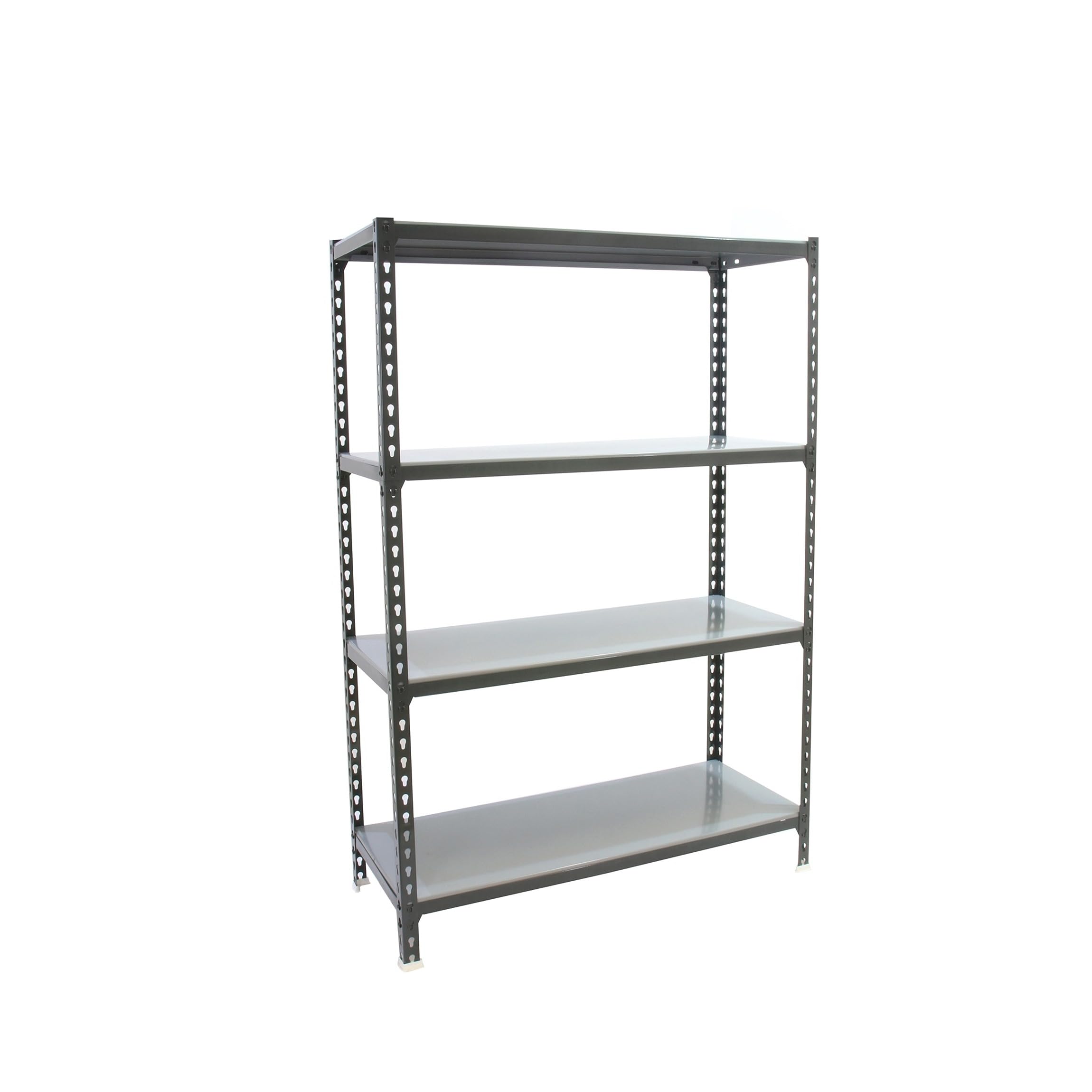 Simon Rack Estantería Metálica 1500x1200x500 mm - Simonclick | 4 Alturas, Bandeja Metal, 200 kg de Punto Flexión, Antracita/Galva, Pintura anticorrosión, Montaje sistema clic