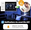 PGST Alarm System 26-Piece Home Alarm System House with App WLAN+ 4 G Alarm System Set with Window Door Sensors Motion Sensor RFID and Remote Controls Works with Alexa
