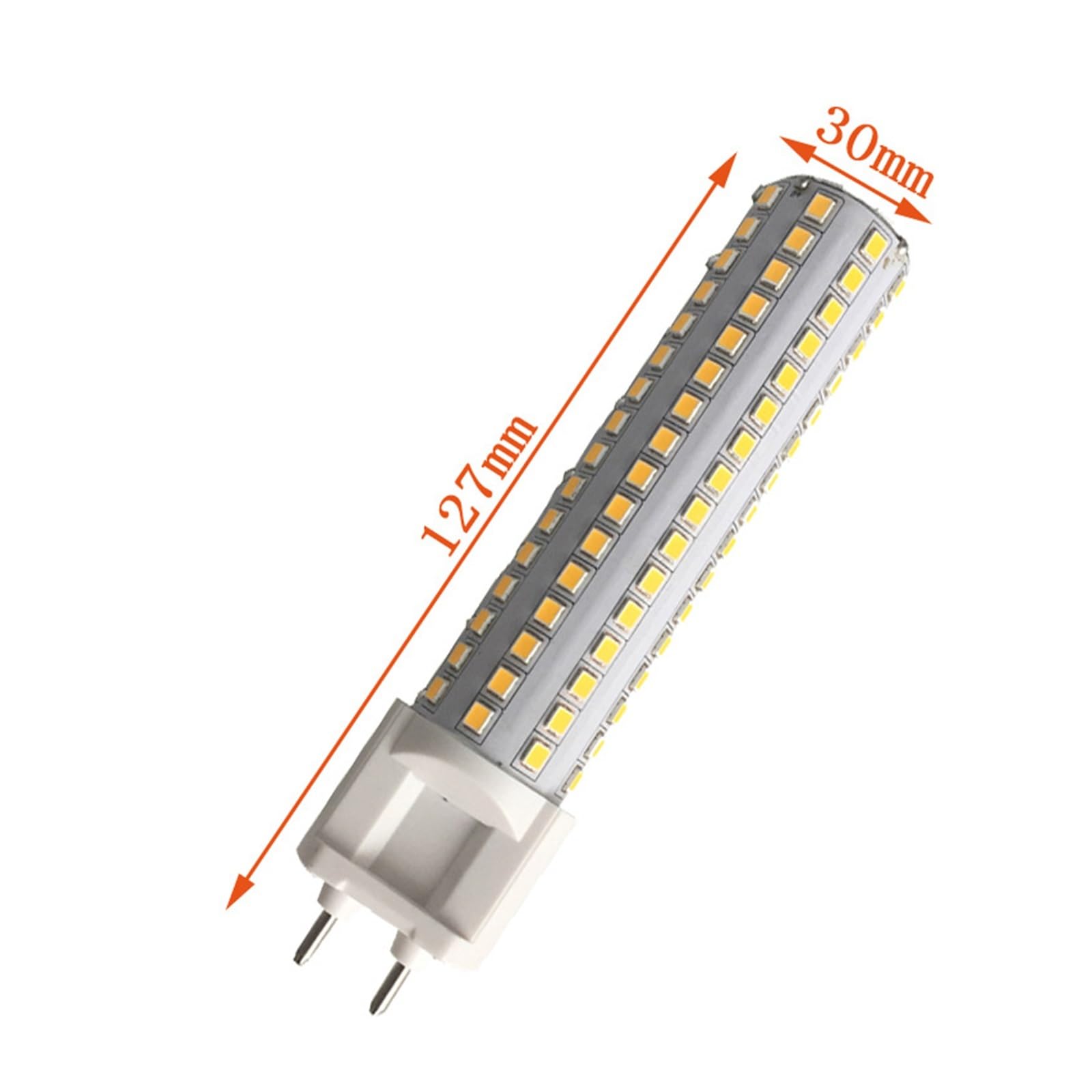 4 sztuki 150W odpowiednik żarówki LED G12 15W 360 stopni, wymiana żarówki kukurydzianej 150W Oświetlenie dużych powierzchni(Warm white 3000K)