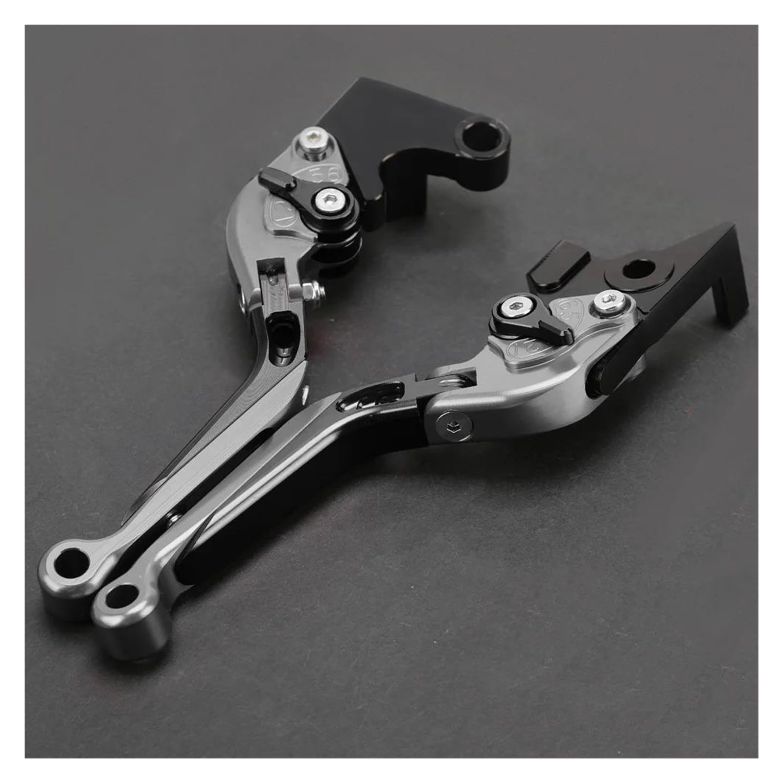 Mamxvkvzeu F Motorbike Brake Clutch Handle Levers Brake Clutch Lever Handle Levers Extendable Adjustable Or Ninja 500 Z500 2024-2026(F)